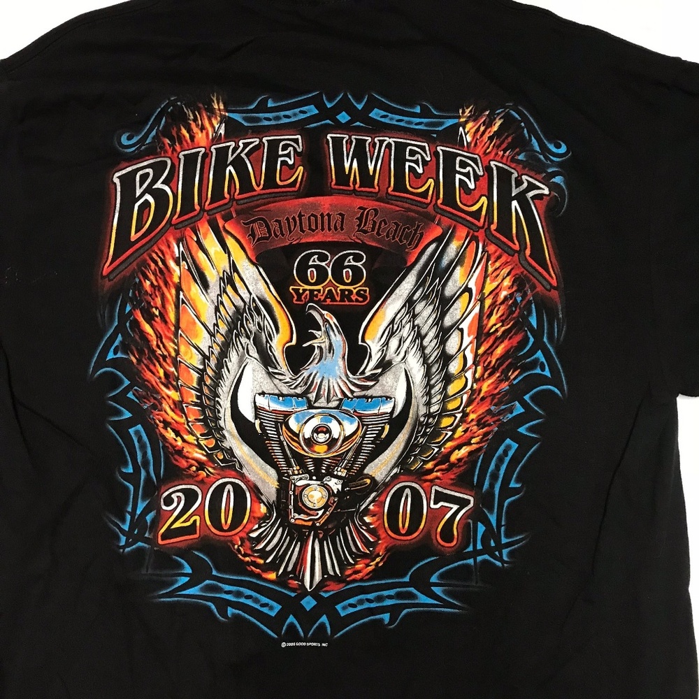 Daytona Beach Bike Week 2007 Large T-Shirt - Picture 3 of 5